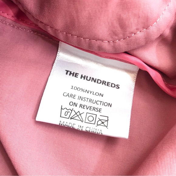 The Hundreds Dell 2 Anorak Jacket Windbreaker Nylon Pink Streetwear Size Medium - Picture 8 of 15